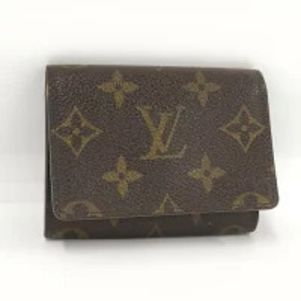 LOUIS VUITTON Envelope Wallet Carte de Visite Monogram Card Case